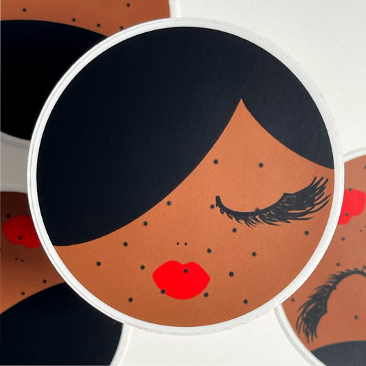Beauty, Woman Sticker