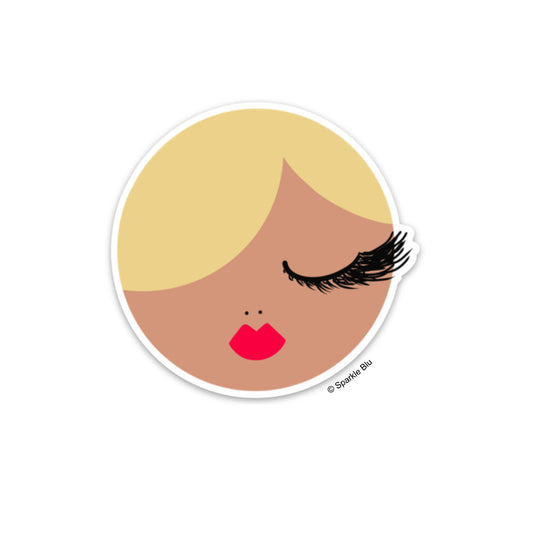 Becky Sticker - Blonde Hair