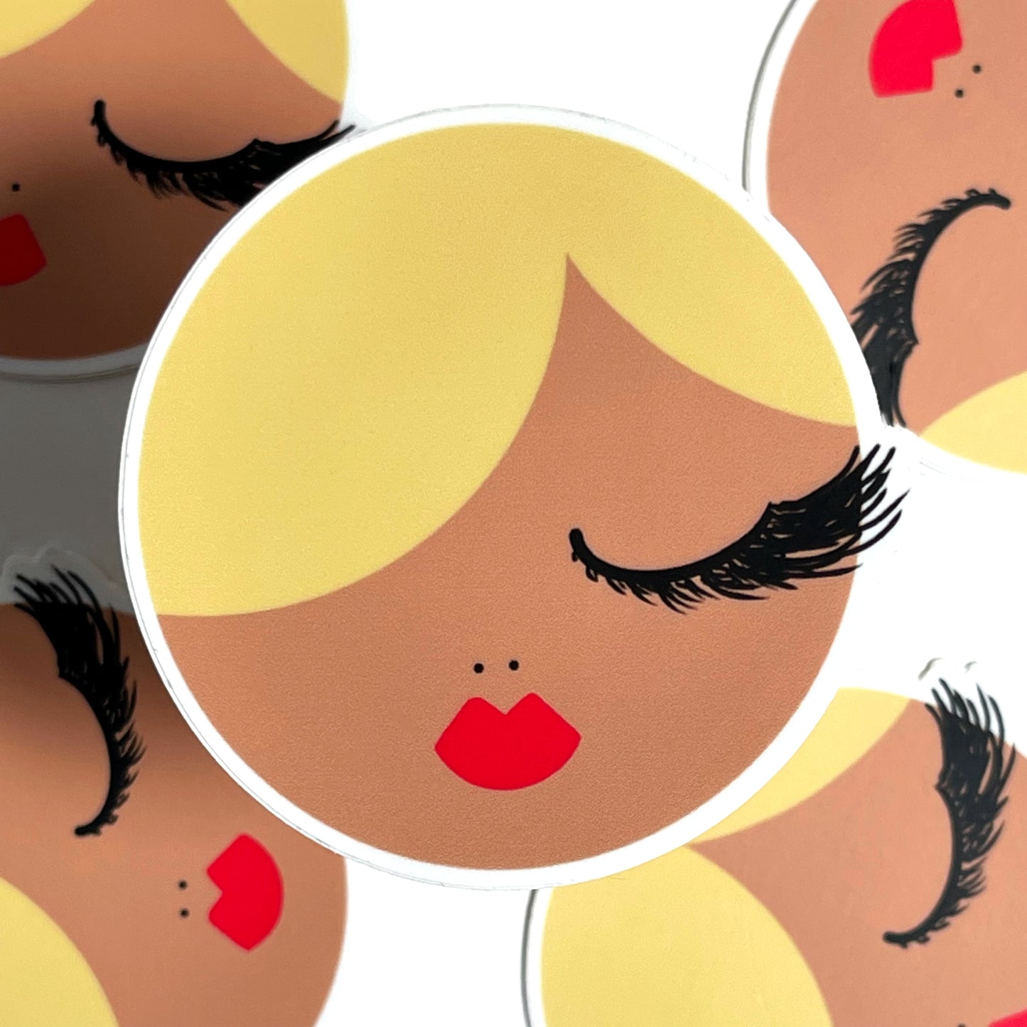Becky Sticker - Blonde Hair