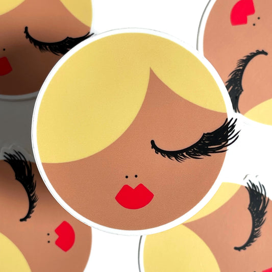 Becky Sticker - Blonde Hair