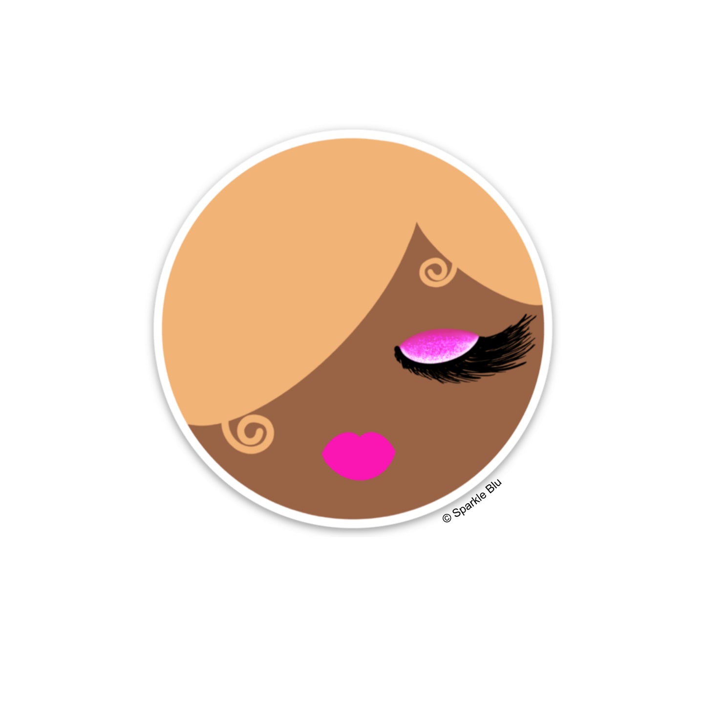 Cocoa Woman Sticker - Blonde Hair