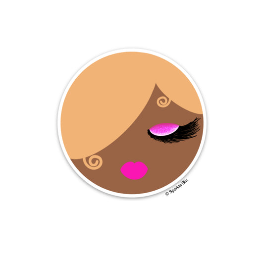 Cocoa Woman Sticker - Blonde Hair