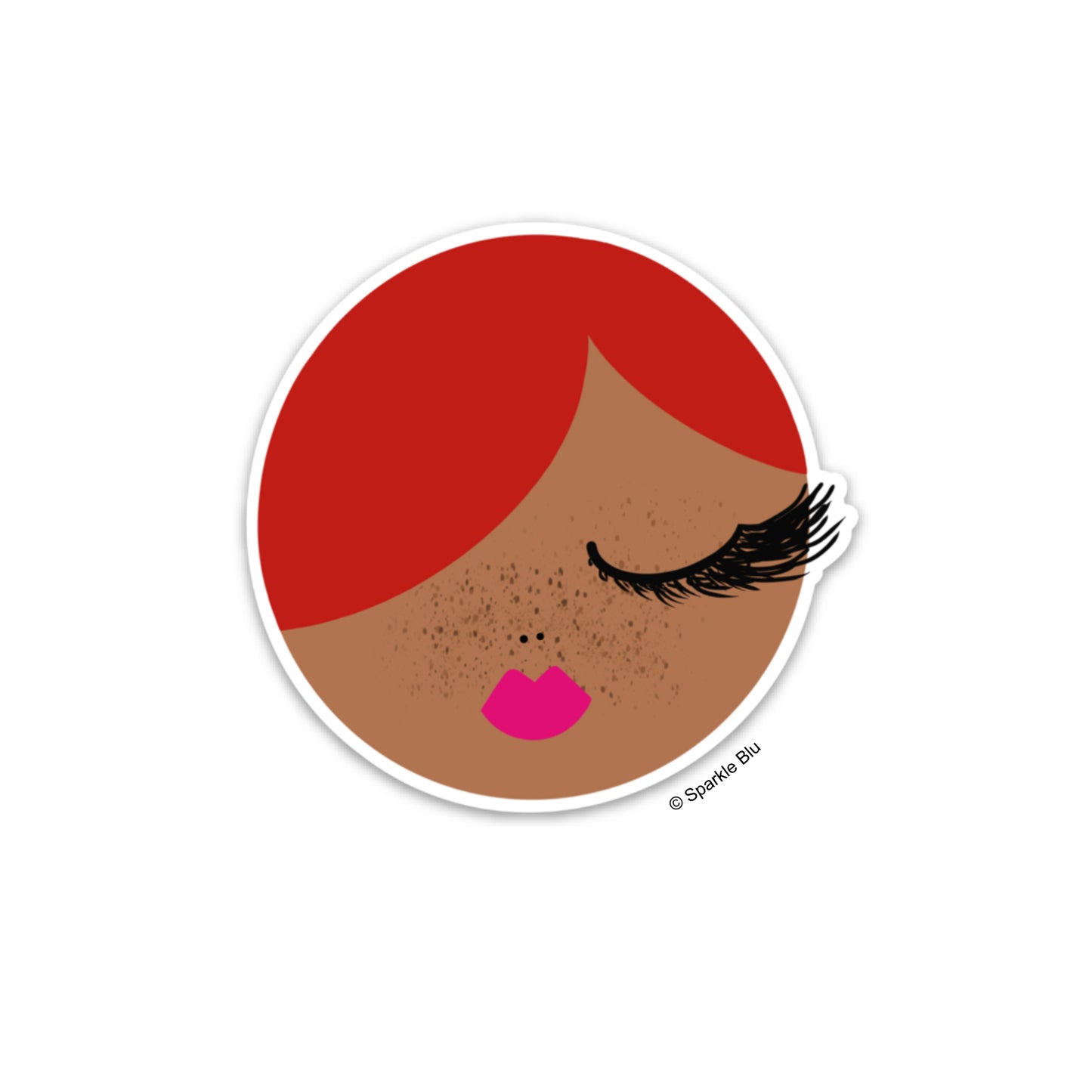 Ginger, Freckles Sticker