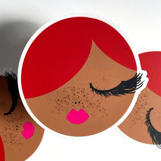 Ginger Sticker - Freckles & Red Hair