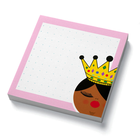 Fluffy Queen Falana, Pink Sticky Notes, Dotted Sheets