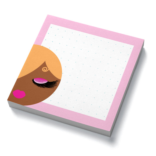 Cocoa, Woman Post-It® Notes, Dotted Sheets