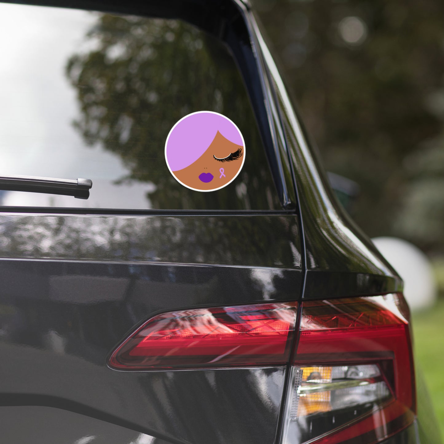 Jade, Purple Domestic Violence Awareness Sticker