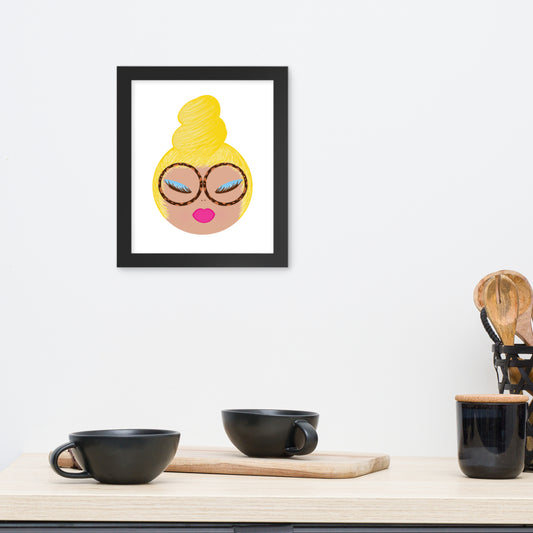 Joan Unframed Art Print, Blonde Hair, 8x10"