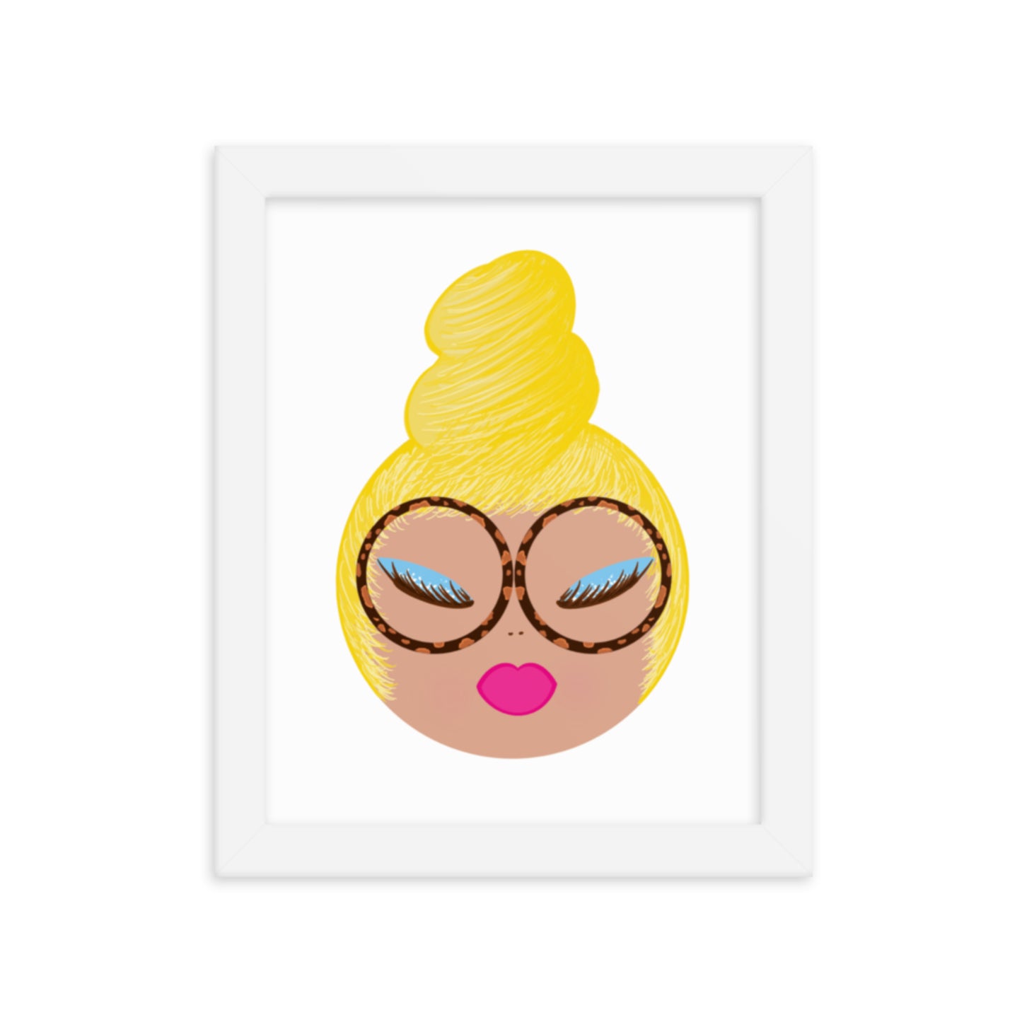 Joan Unframed Art Print, Blonde Hair, 8x10"