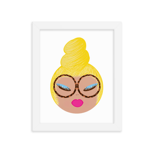 Joan Unframed Art Print, Blonde Hair, 8x10"