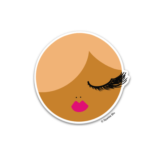 Larece Vinyl Sticker - Blonde Hair