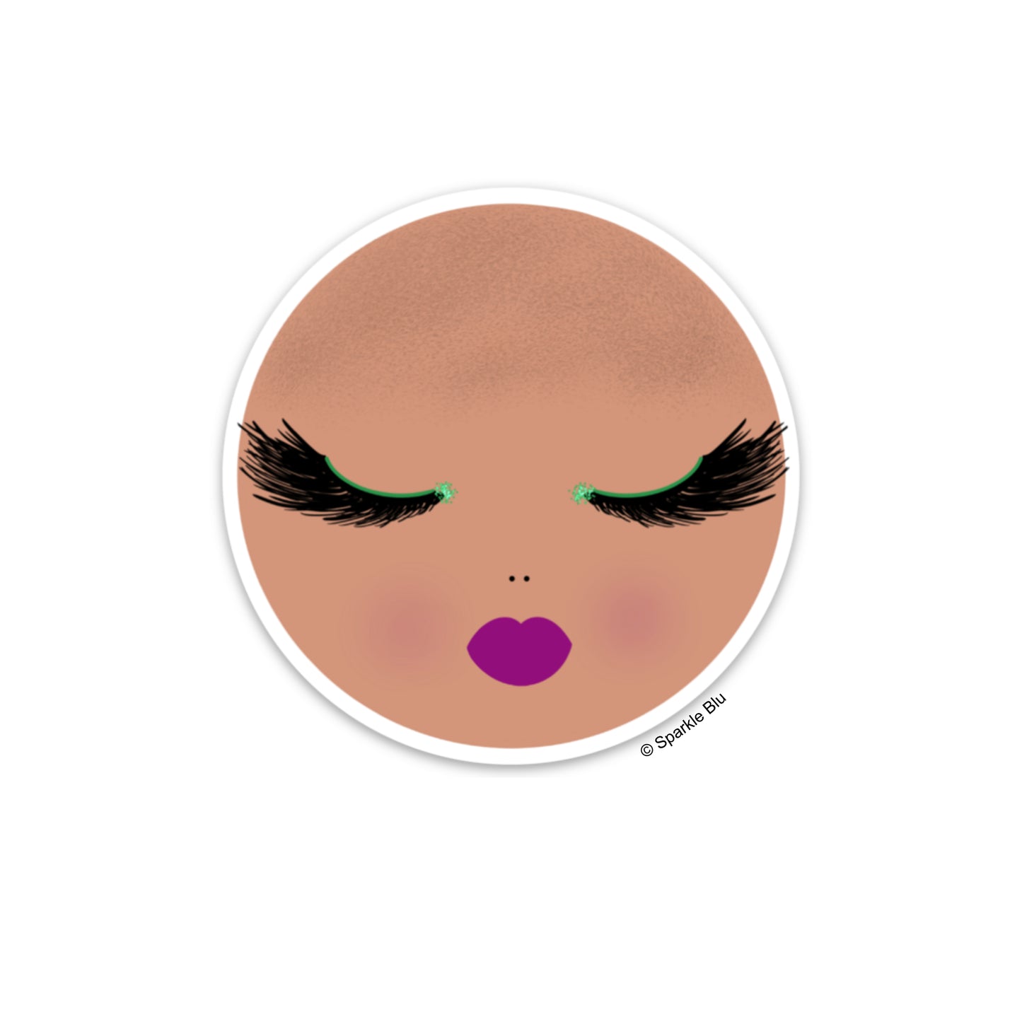 Lee, Bald Woman Sticker