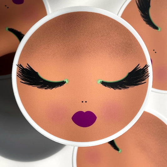 Lee, Bald Woman Sticker