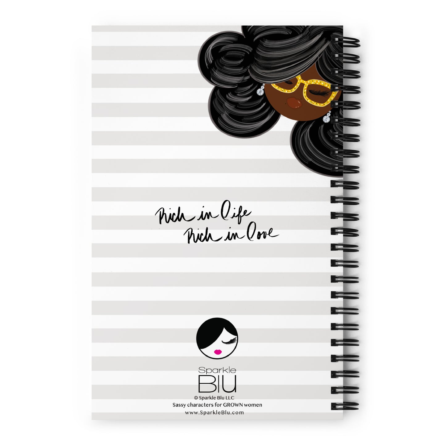 Rich Aunties Bold & Glossy Spiral Notebook