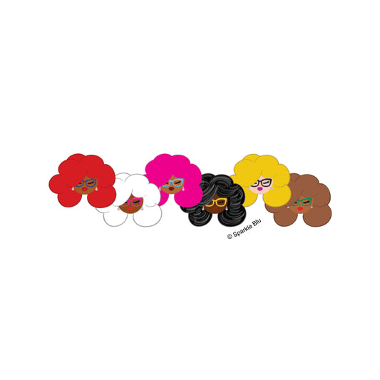 Rich Aunties Collab, Clear Vinyl Sticker