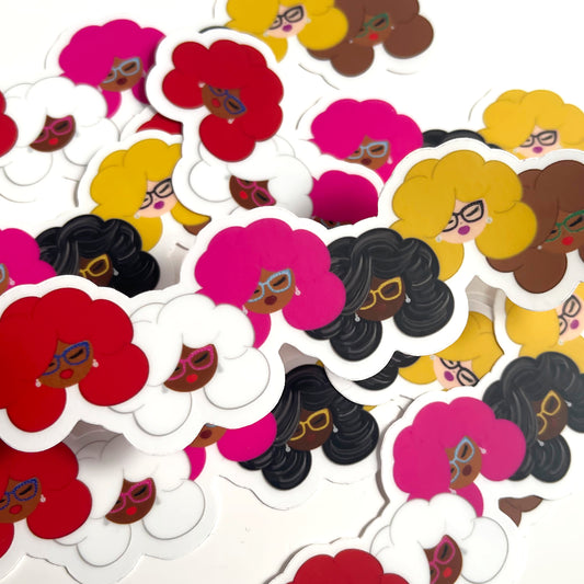 Rich Aunties Collab, Clear Vinyl Sticker