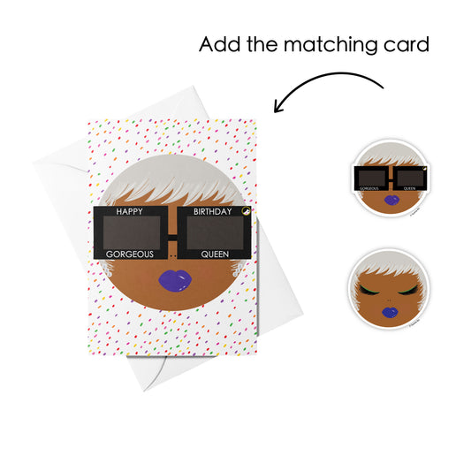 Gorgeous Queen, Vinyl Sticker