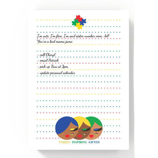 Spectrum Beauties, Autism Notepad 5x7"