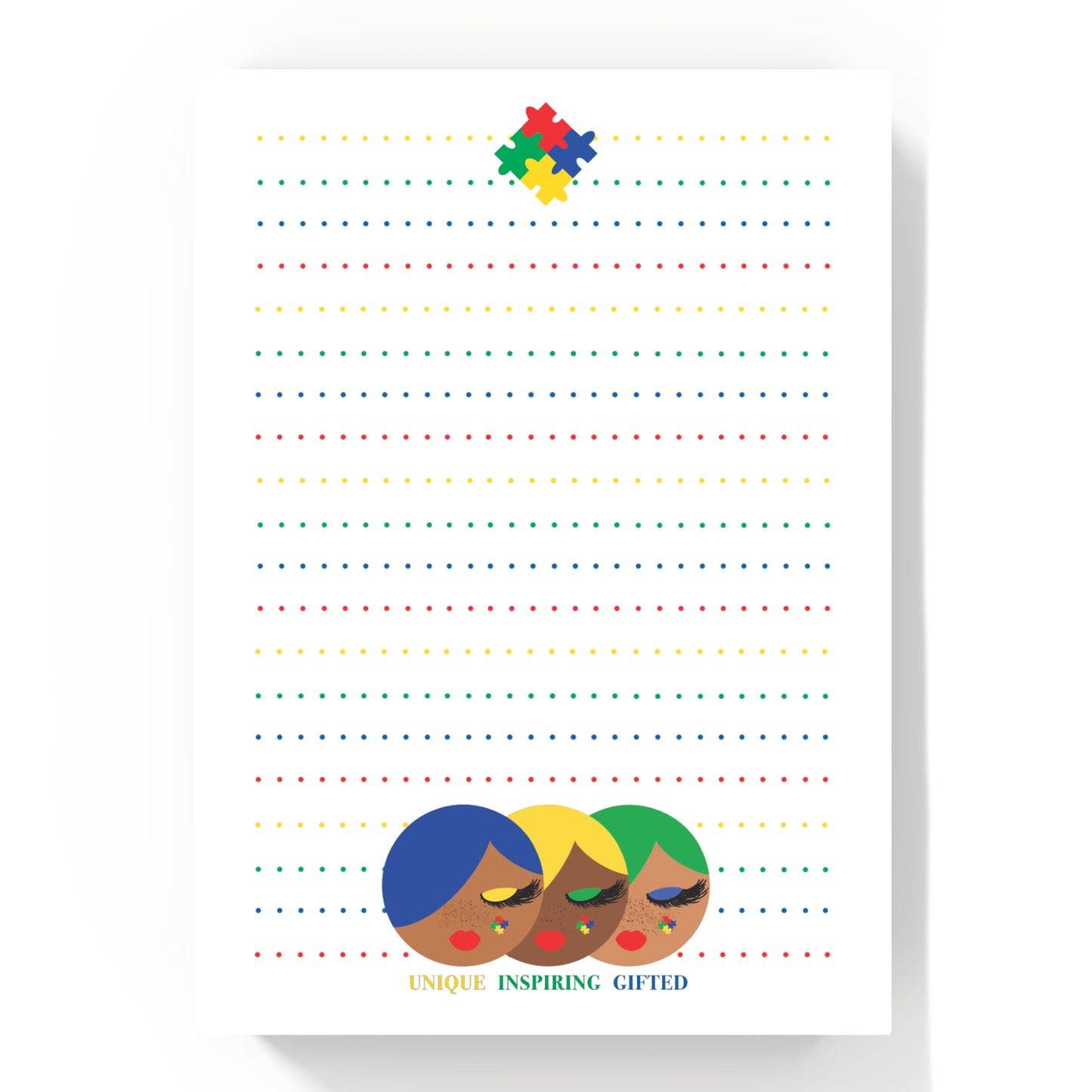 Spectrum Beauties, Autism Notepad 5x7"