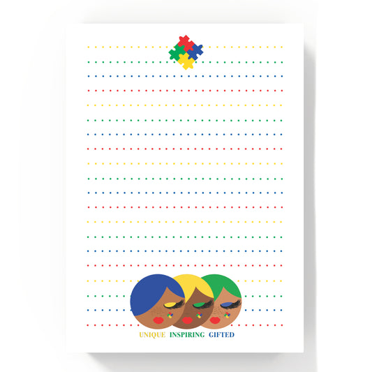 Spectrum Beauties, Autism Notepad 5x7"