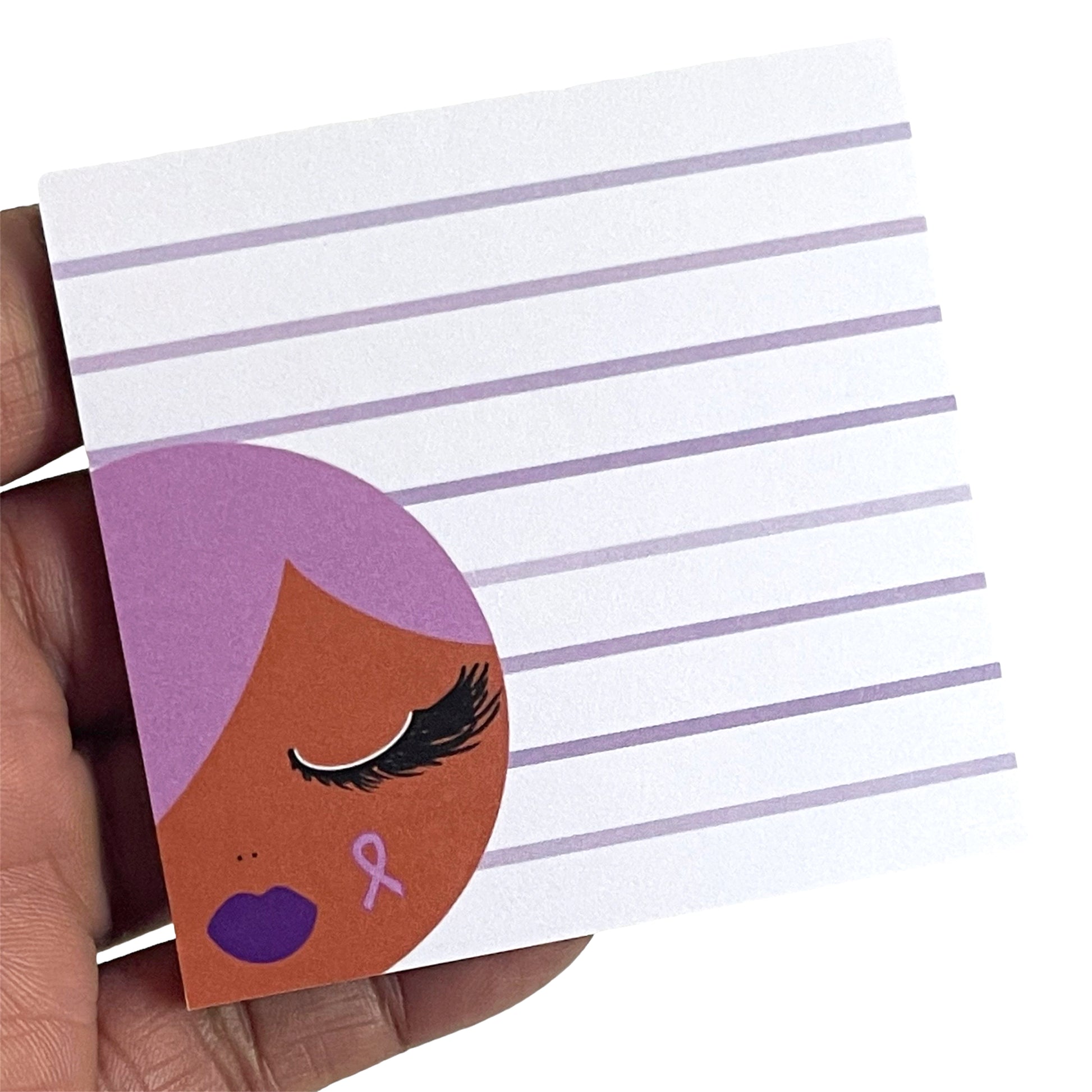 jade women domestic violence awareness puple sticky notes