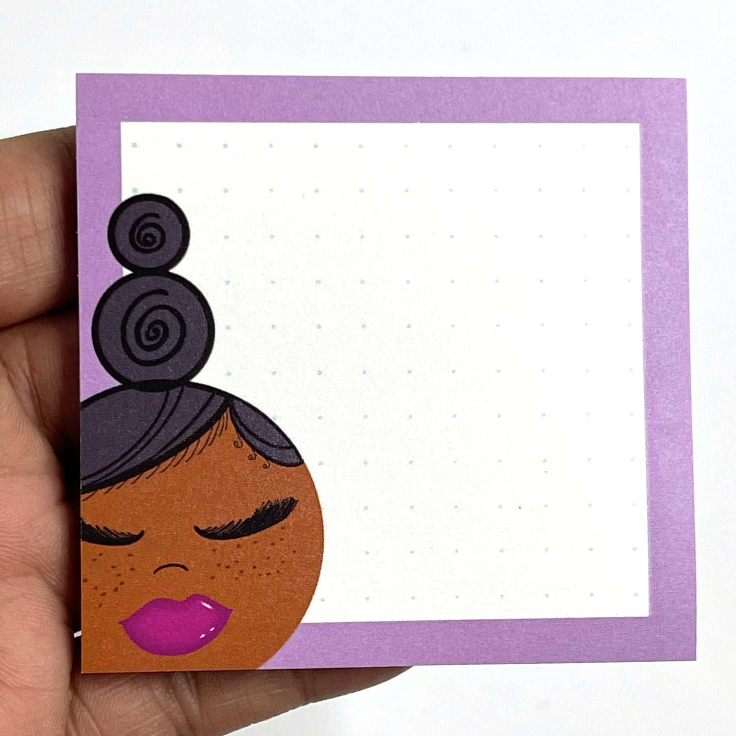 Kay, Purple Sticky Notes, Dotted Sheets