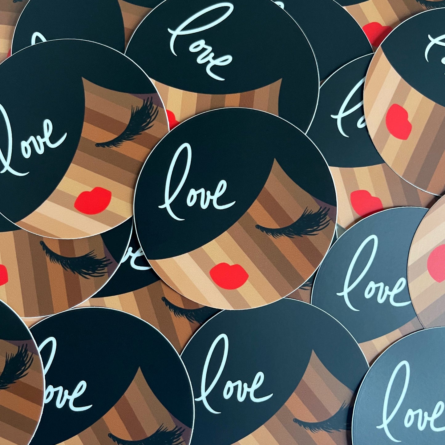 Shades of Beauty, Vinyl Sticker - Black Hair