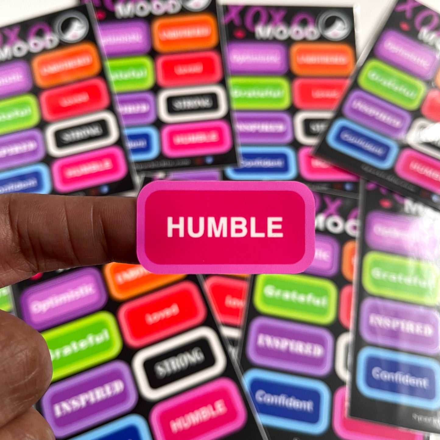 Mood Sticker & Decal Sheet, 9 Colorful Stickers