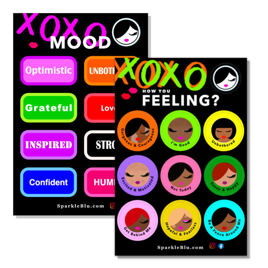 XOXO Mood & Feelings Sticker Set - 2 Sheets
