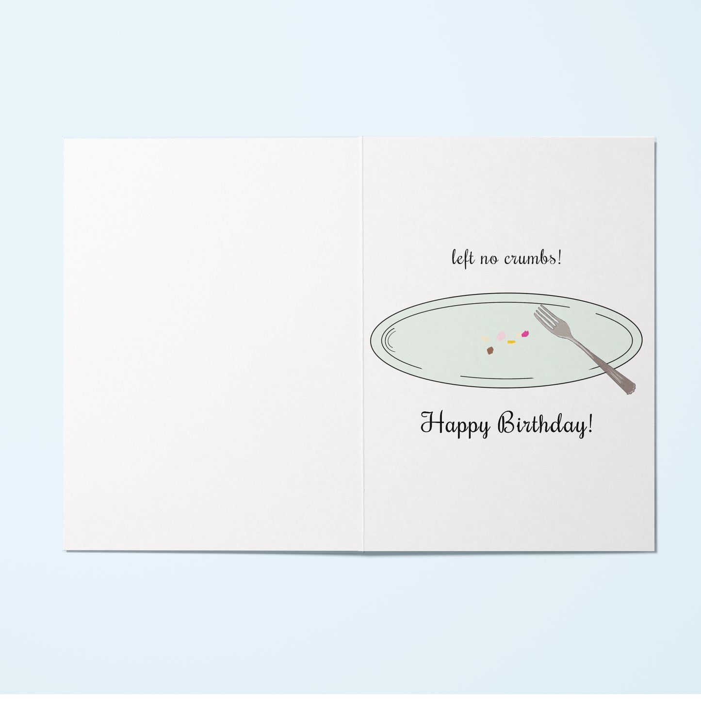 inside birthday card for Black woman on birthday cake with candles