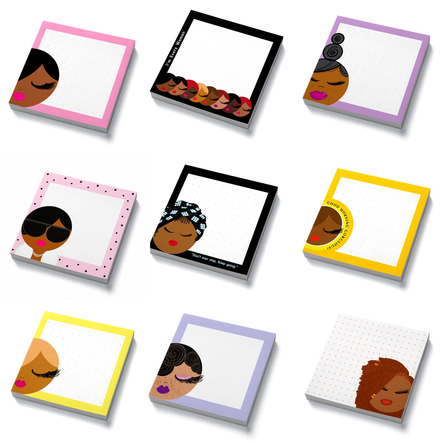 woman post-it notes