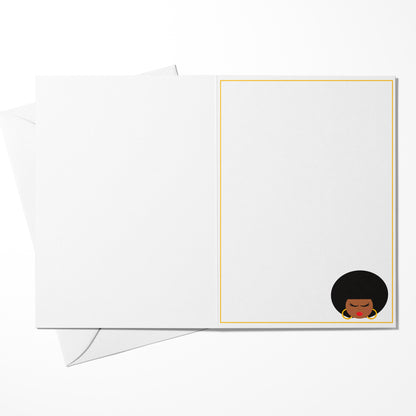Born a Queen Empowerment Greeting Card