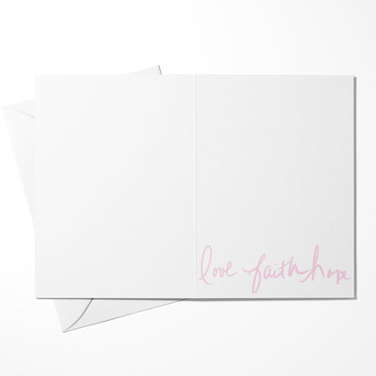 HOPE Breast Cancer Support & Encouragement Greeting Card