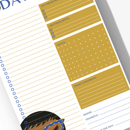 Christi, Today.- Daily Planner Notepad 5.5 x 8.5"