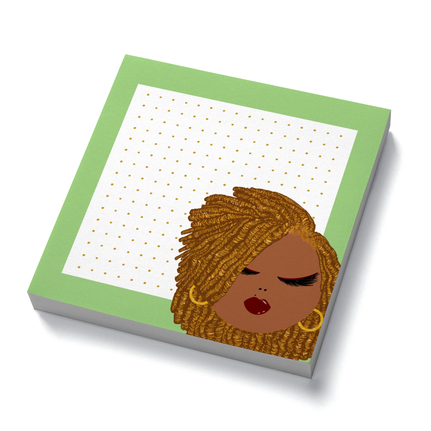 Coreena, Green Sticky Notes, Dotted Sheets