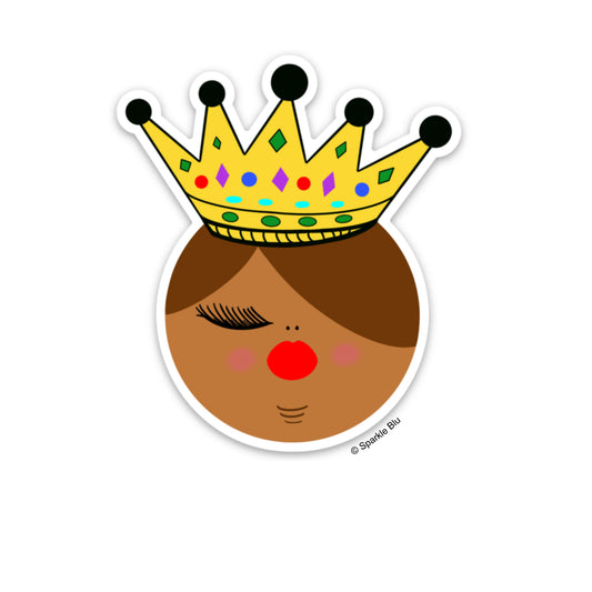 Fluffy Queen Falecia Sticker