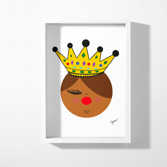 Fluffy Queen Falecia Art Print, 8x10"