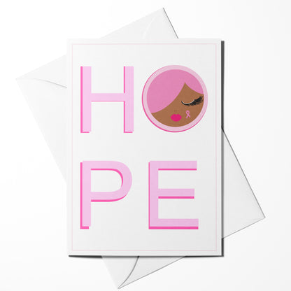 HOPE Breast Cancer Support & Encouragement Greeting Card
