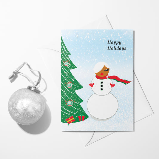 Snow Queen woman holiday card boxed set