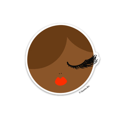 Janay Sticker - Brown Hair