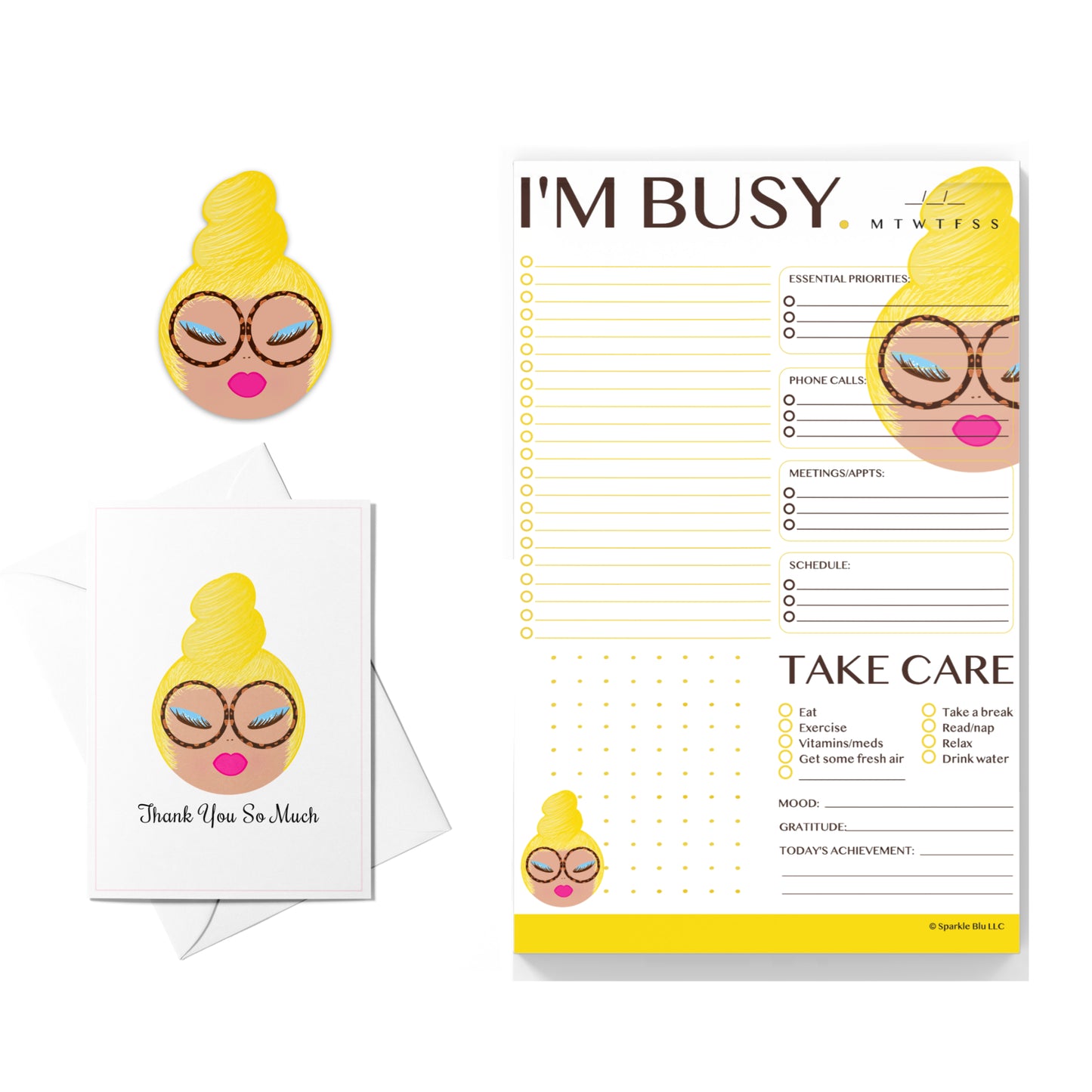 Joan 3 Piece Stationery Gift Set