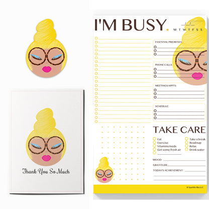 Joan, Yellow Stationery Trio