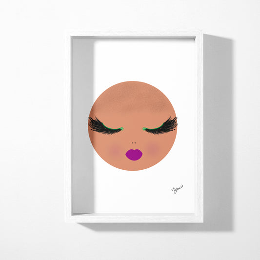 Lee Art Print, Bald Head, 8x10"