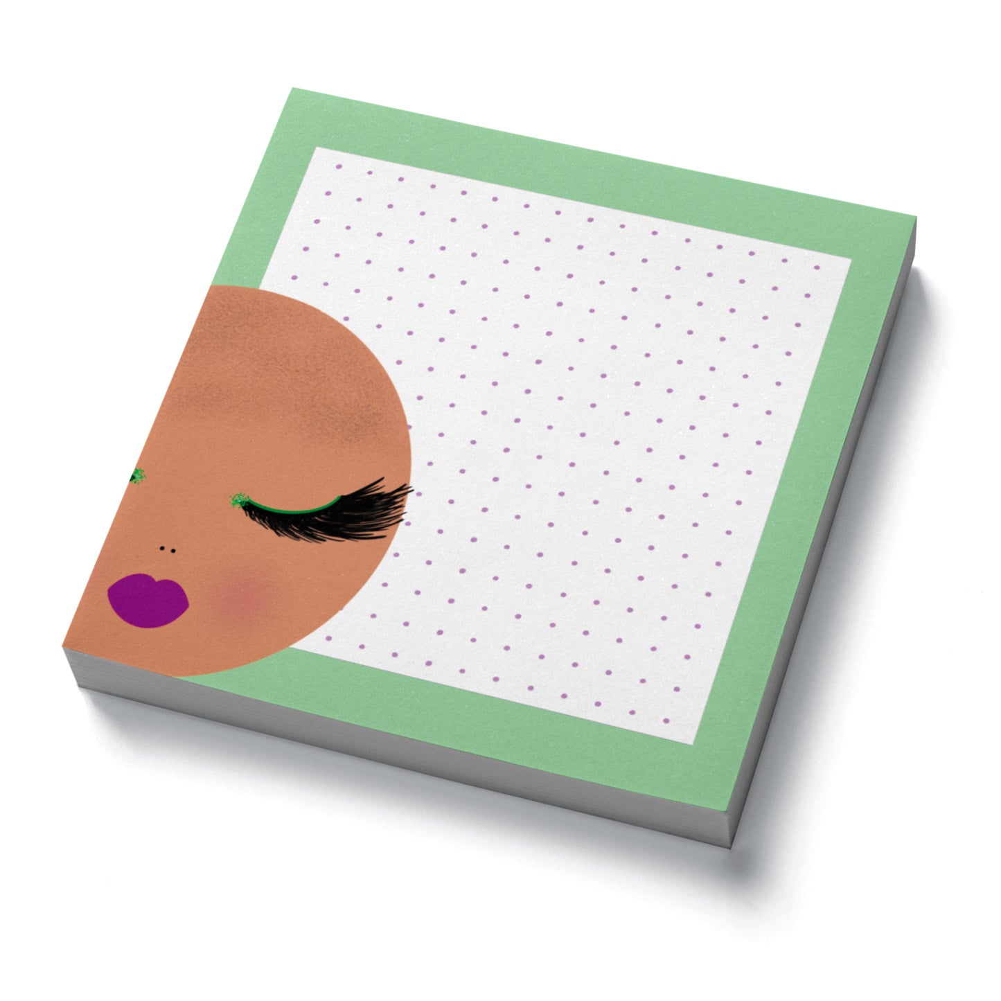 Lee, Green Sticky Notes, Dotted Sheets