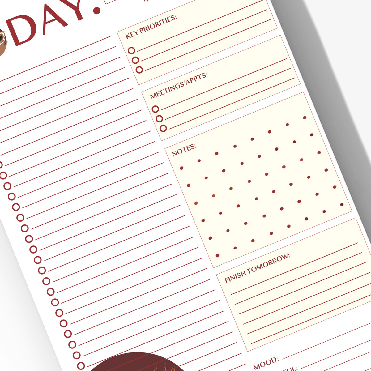 Linda, Today. - Daily Planner Notepad 5.5 x 8.5"