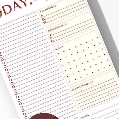 Linda, Today. - Daily Planner Notepad 5.5 x 8.5"