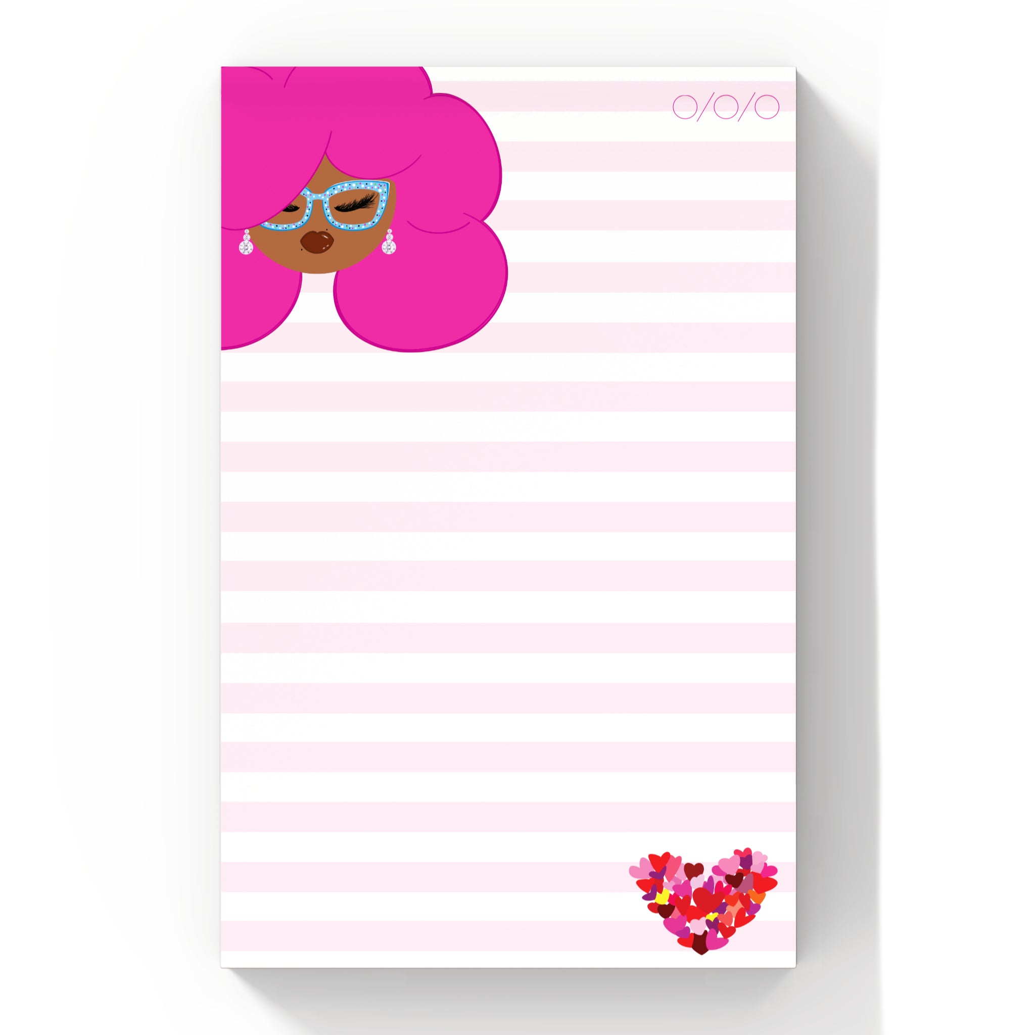 Pink Love Notepad 5x7" – Sparkle Blu