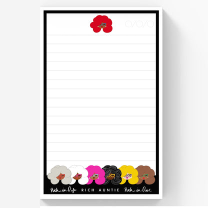Rich Aunties 5x7" Colorful Notepad