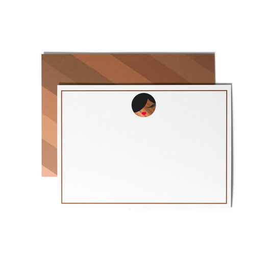 Shades of Beauty Flat Notecard Set (8) + Envelopes