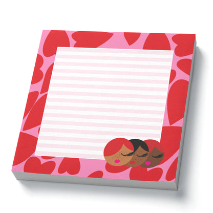 Love Hearts 5.5x5.5" Notepad